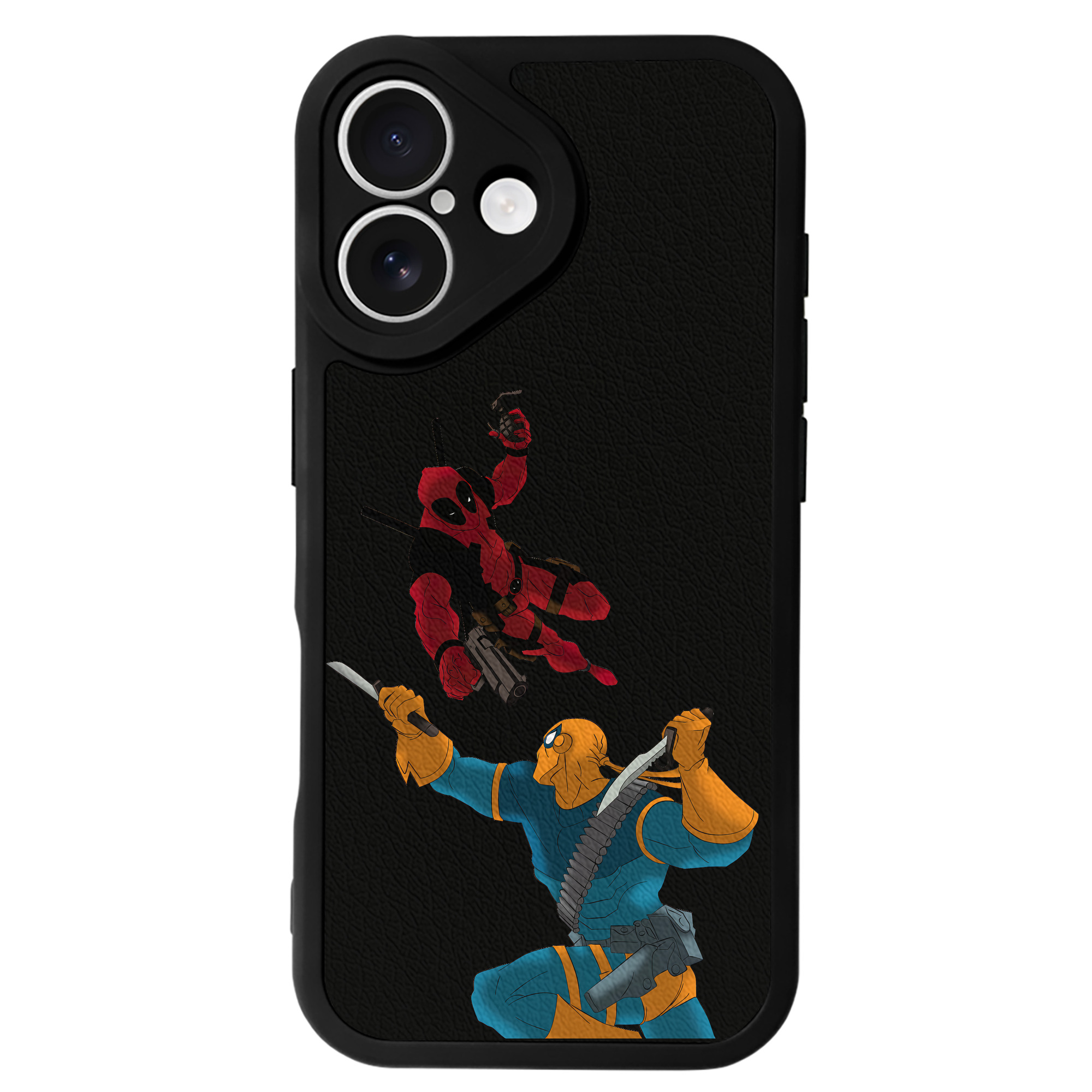 （画像用） Deadpool デッドプール 【iPhone 16シリーズ対応】シリコンスマホケース（レザー調） 材質：シリコン